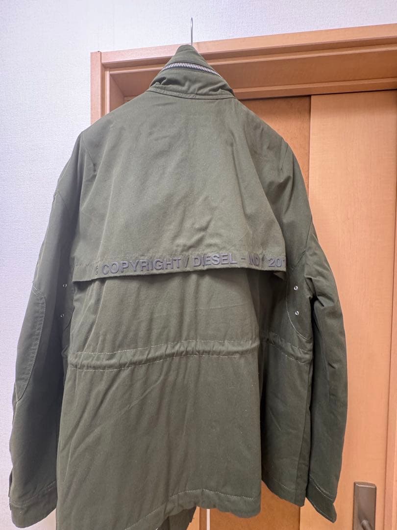 最終価格DIESEL 大人気のミリタリージャケット XXL オリーブグリーン