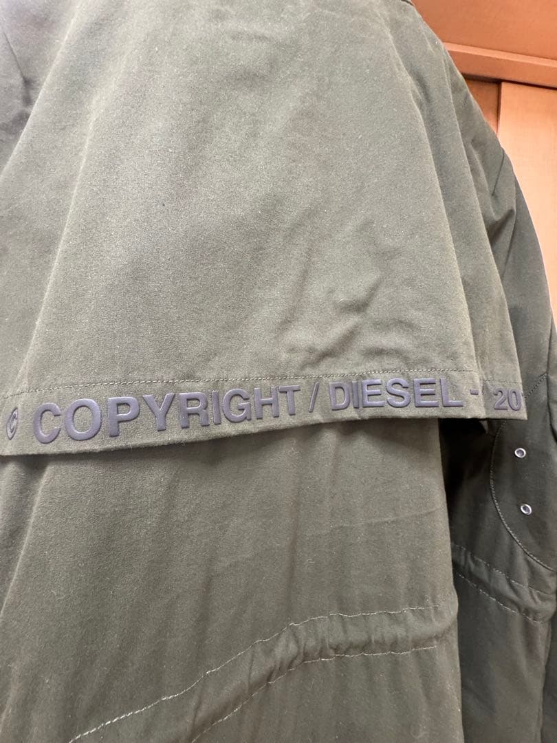 最終価格DIESEL 大人気のミリタリージャケット XXL オリーブグリーン