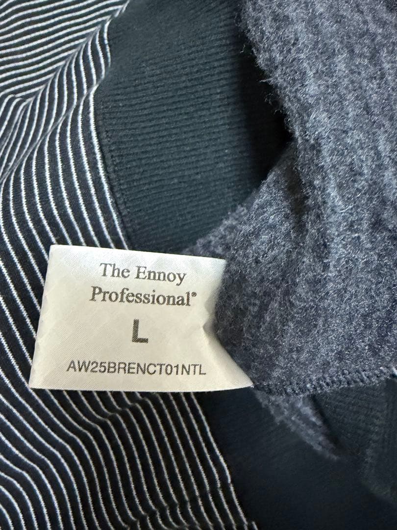 ENNOY BORDER SWEAT2025 【Lサイズ・ブラック】