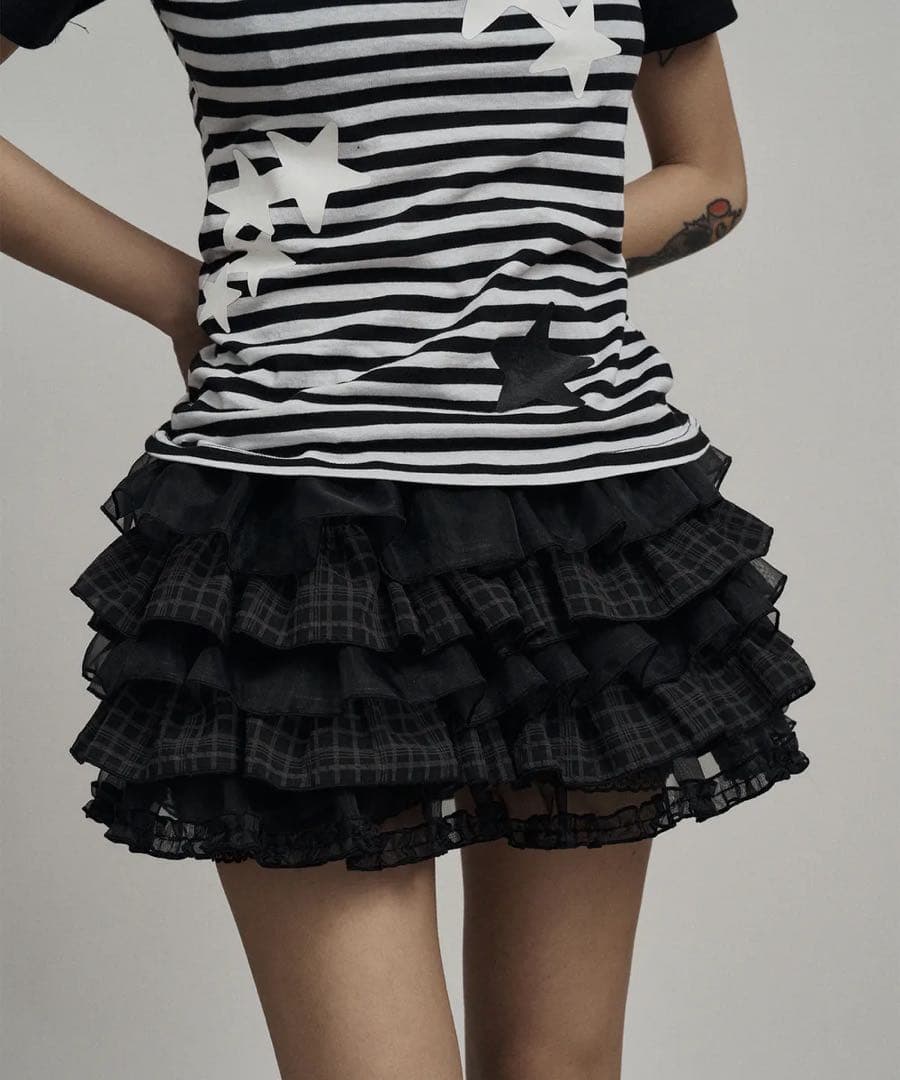 ILLIO ♥ Check tutu shorts