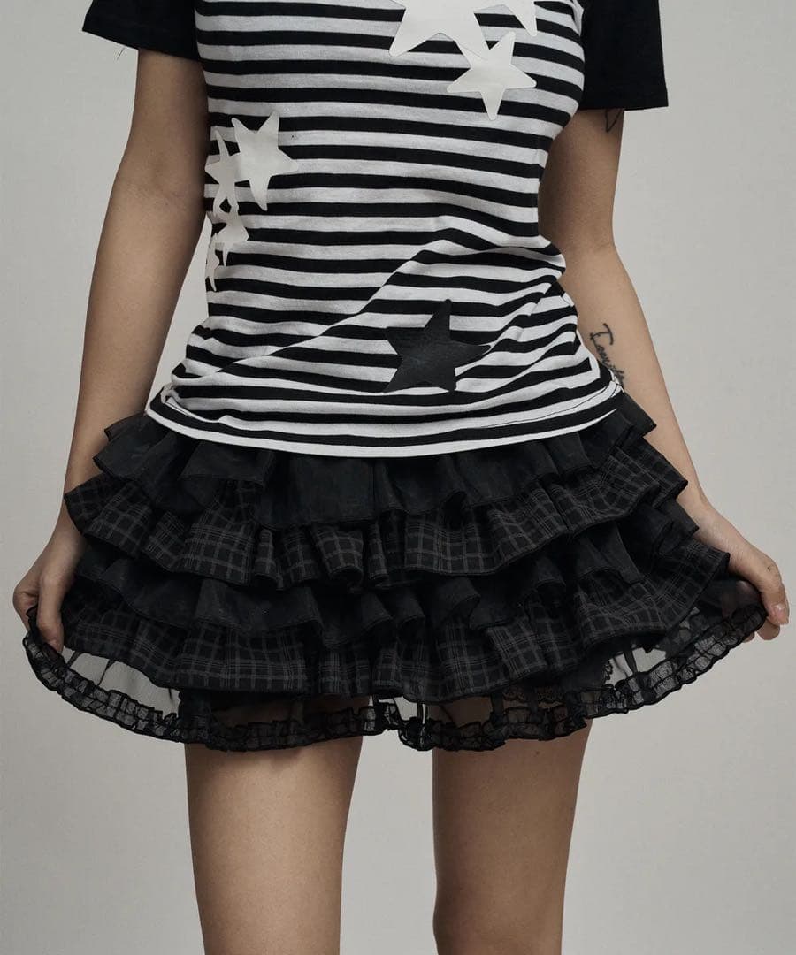 ILLIO ♥ Check tutu shorts