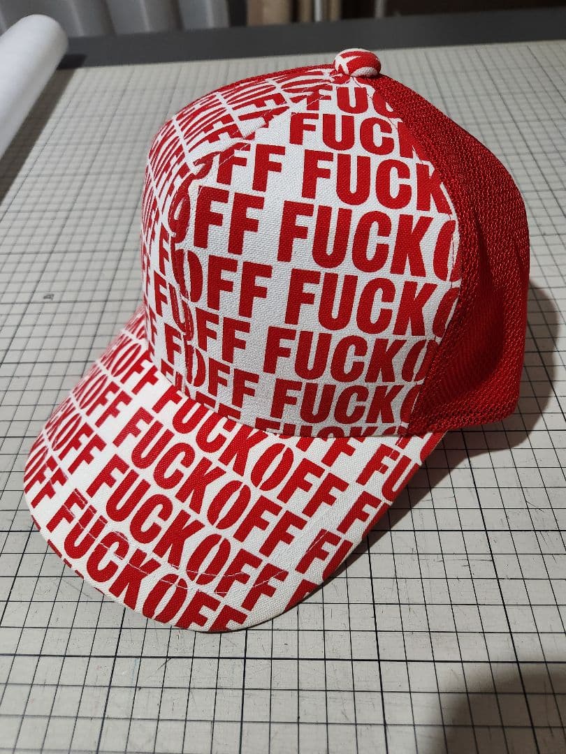 【値下げ！】M.W.O.B.H.M. FUCK OFFキャップ&スタッズセット！