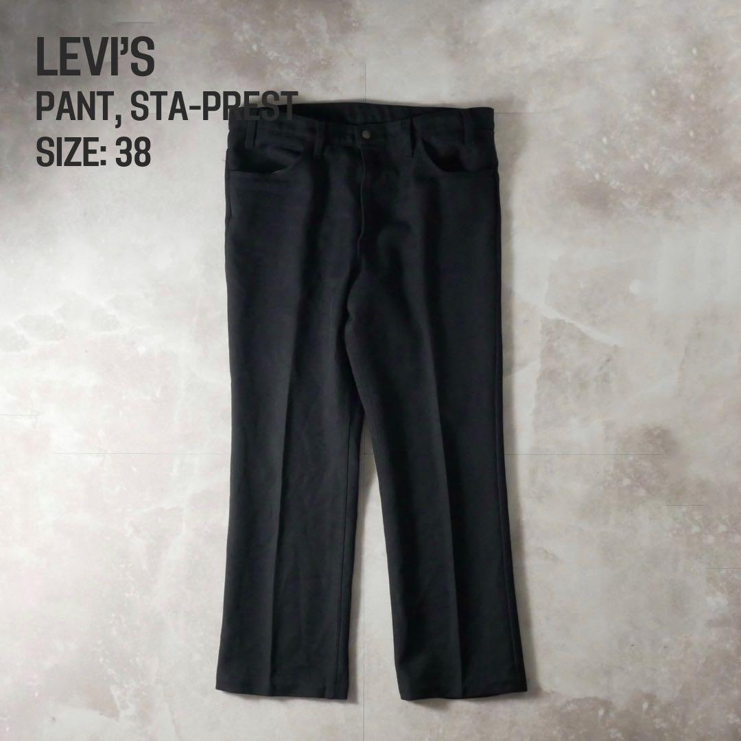 Levi's 80s USA製 STA-PREST ブラック 517 38