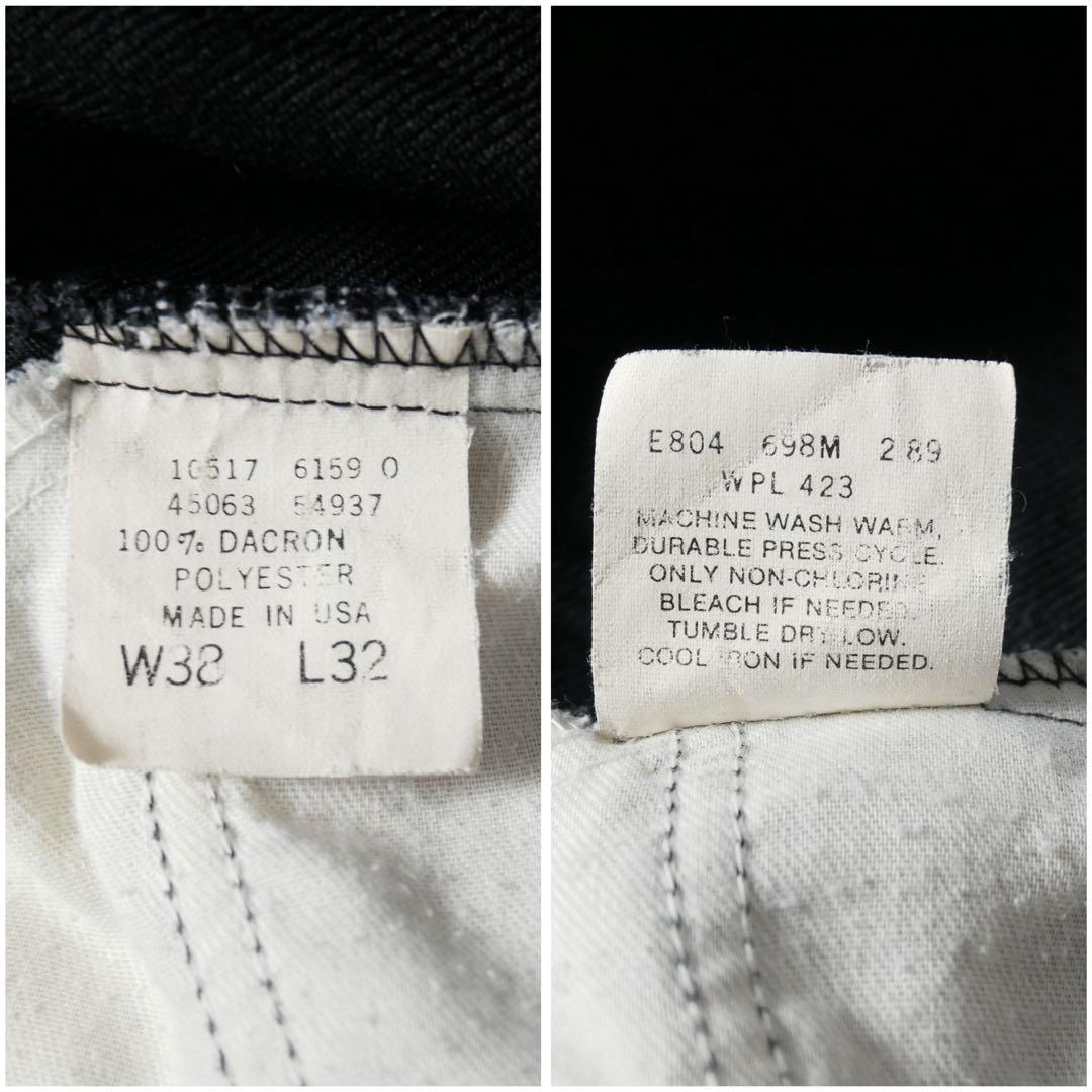 Levi's 80s USA製 STA-PREST ブラック 517 38