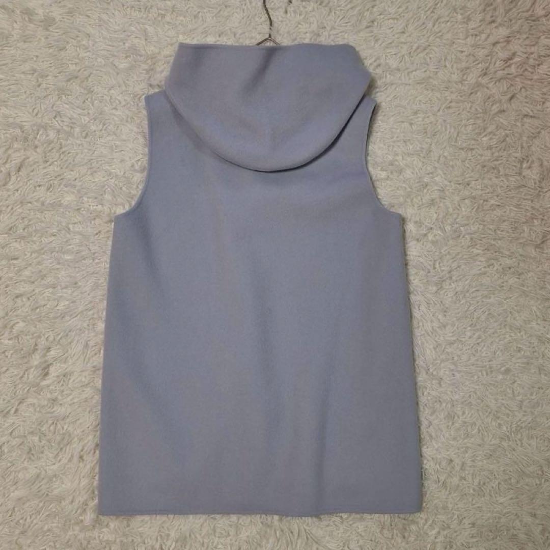 美品✨セオリー 2022AW 定価5.5万 リバーベスト ジレ フード ブルー