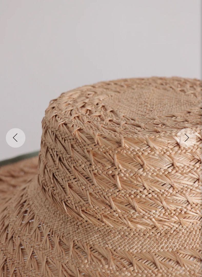 週末限定値下げ 新品：chisaki： Lein パオ素材 シルクリボン ハット