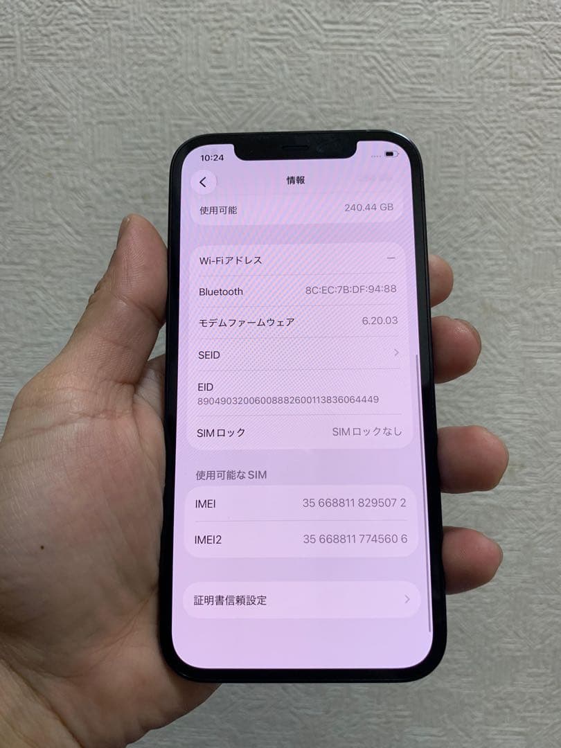 GenjiiPhone 12 Pro パシフィックブルー　256GB
