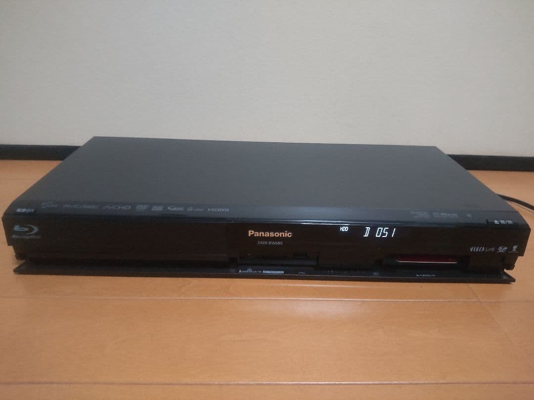 パナソニック　DIGA DMR―BW680 500GB→1TB プチメンテ済み