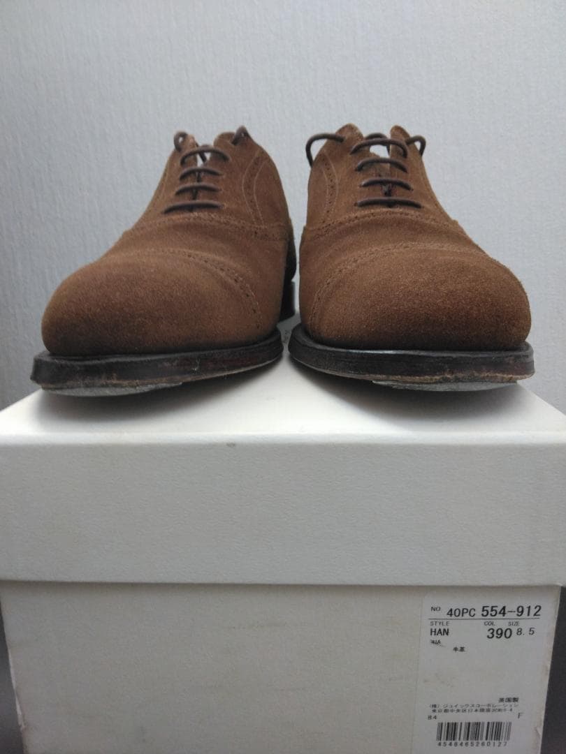 クマ吉さん専用【UK8.5】クロケット＆ジョーンズ　スエードブローグ