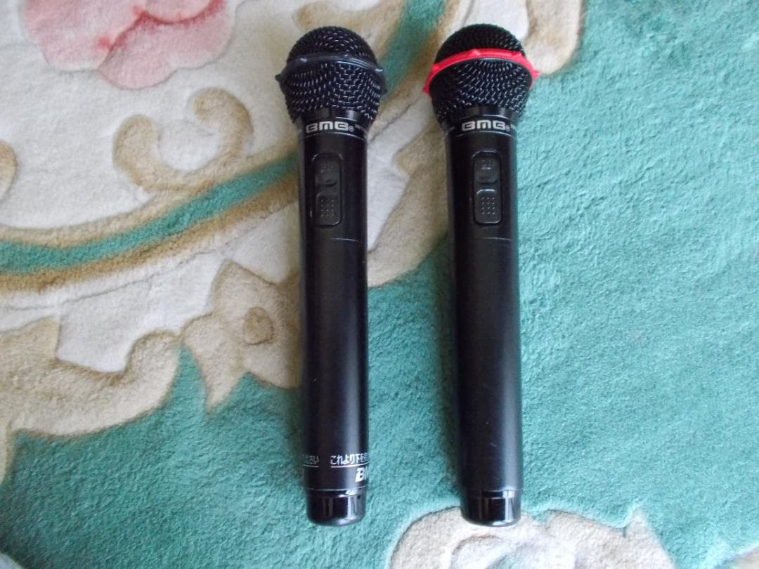 BMB赤外ワイヤレスマイク 充電スタンドマイク２本付きセット