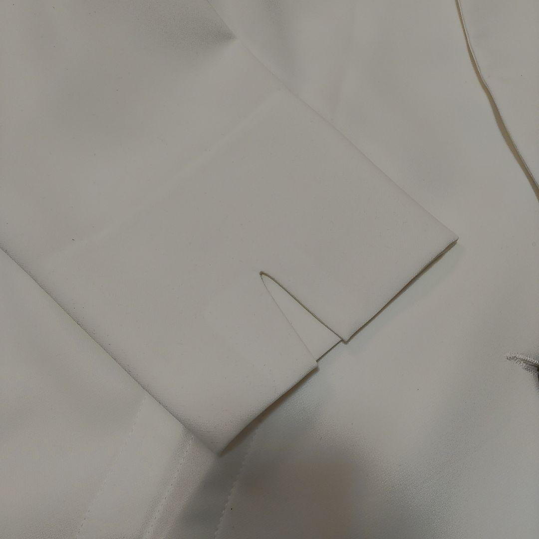 UN3D.　ヘムギャザージャケット　白　アンスリード