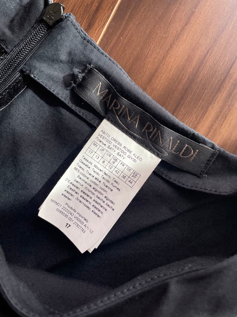 マリナリナルディ　ワンピース　濃紺　13号　大きいサイズ