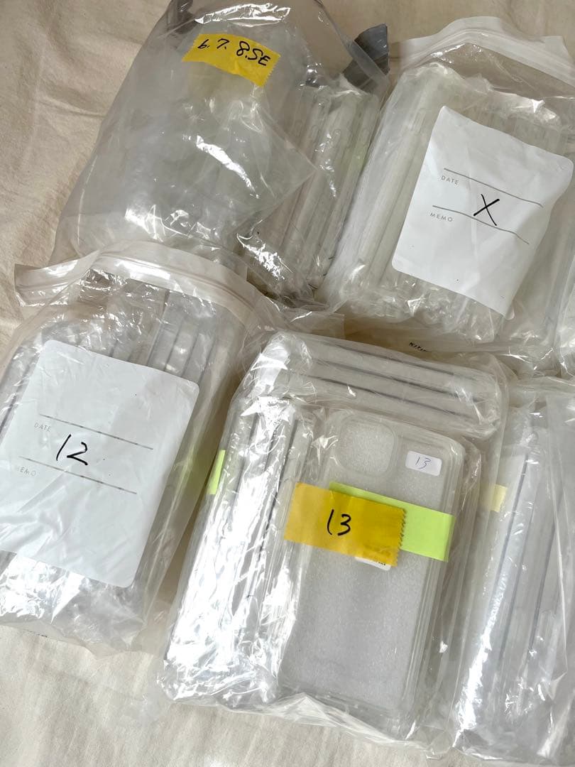 iPhone用クリアケース まとめ売り　77ケ　透明リング付き　全機種対応