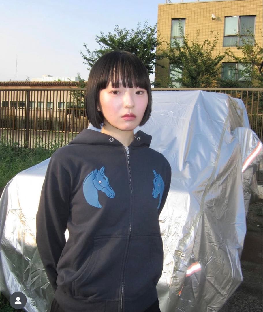 shury labyrins パーカー horse ピンク グレー