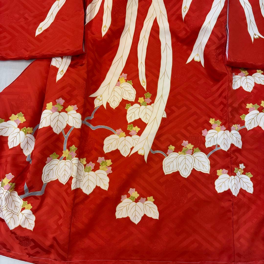 新品正絹産着（お祝着）特撰京友禅伝統白上げ工芸染　本金の糸目仕様優美鳳凰に花桐文