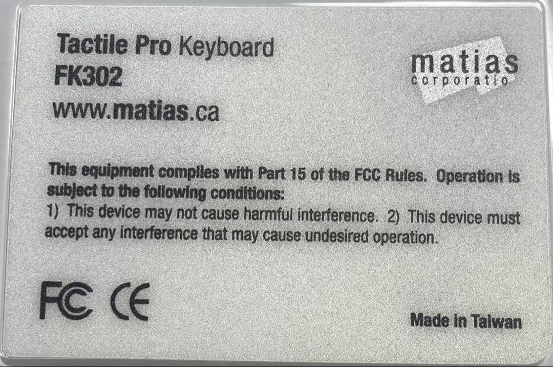 キーボード Matias Tactile Pro keyboard for Mac