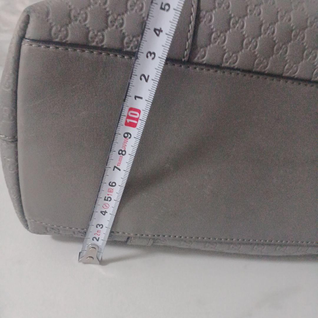 GUCCI グレー ハンドバッグ　ショルダーストラップ2way