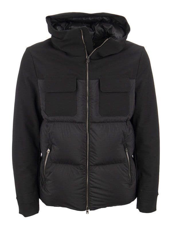 牛*乳様 【美品】ヘルノ HERNOハイテク フード付ダウンジャケット 48