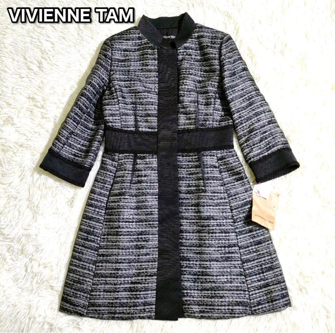 ヴィヴィアンタム シフォンヴェールに包まれたコート レース装飾