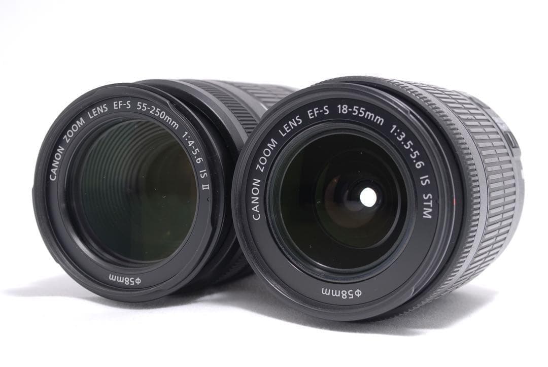 スマホ転送OK✨Canon Kiss X8i✨標準＆望遠Wレンズ✨初心者おすすめ