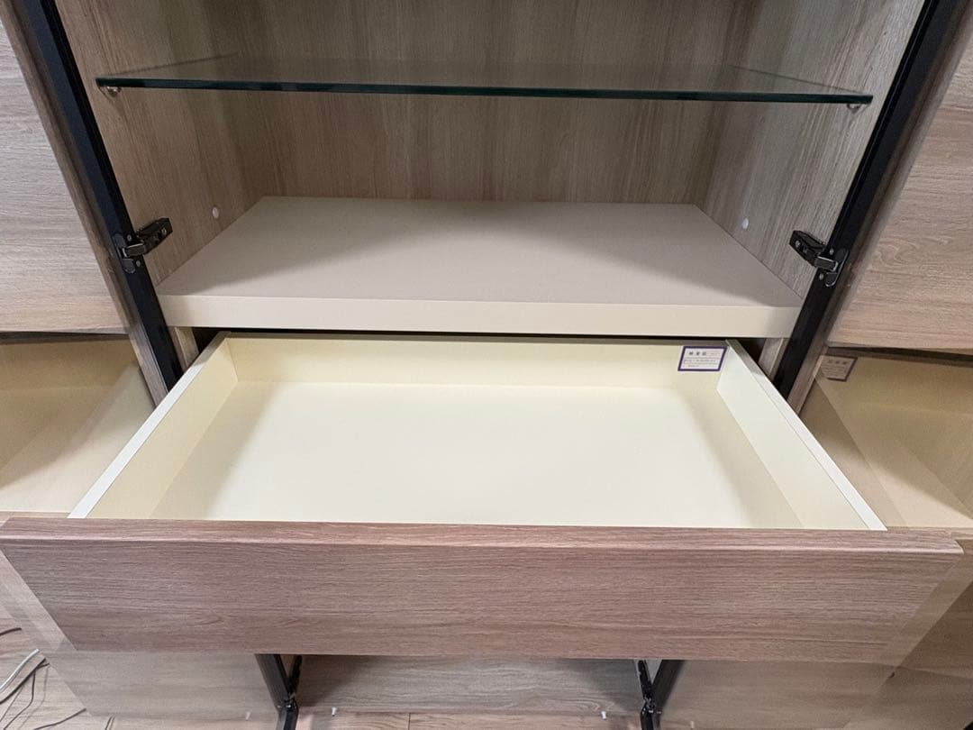 美品！　綾野製作所/AYANO　アリシア　キャビネット LEDライト付