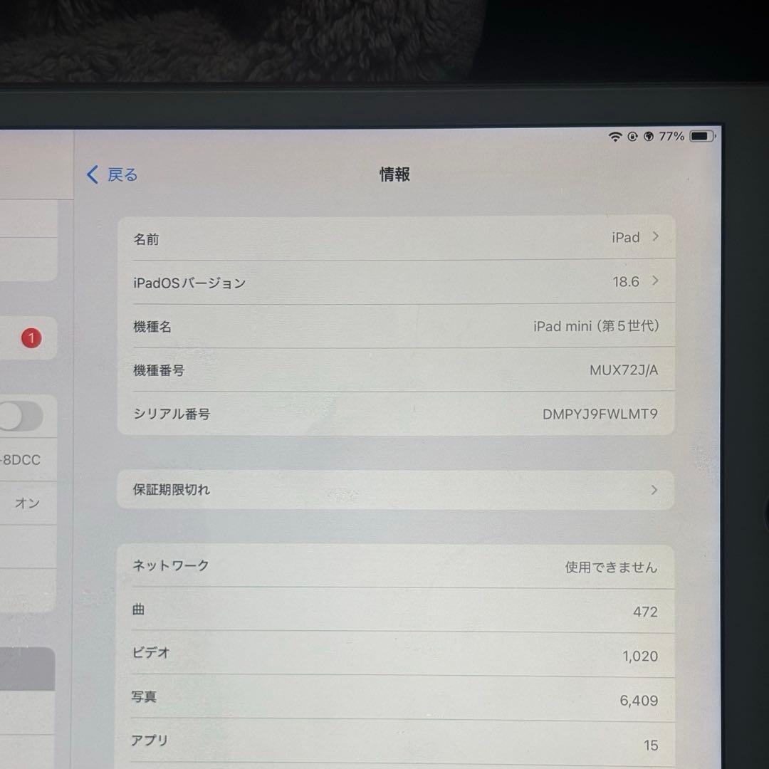 iPad mini 第5世代 ゴールド 64GB WiFi
