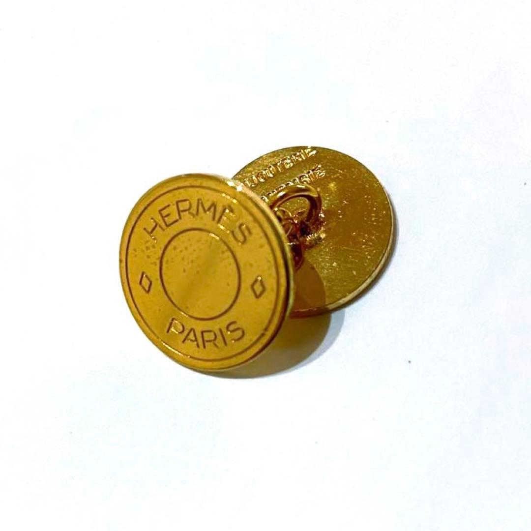 美品 ゴールド エルメス セリエ カフス カフリンクス 光沢感 定番 高級感