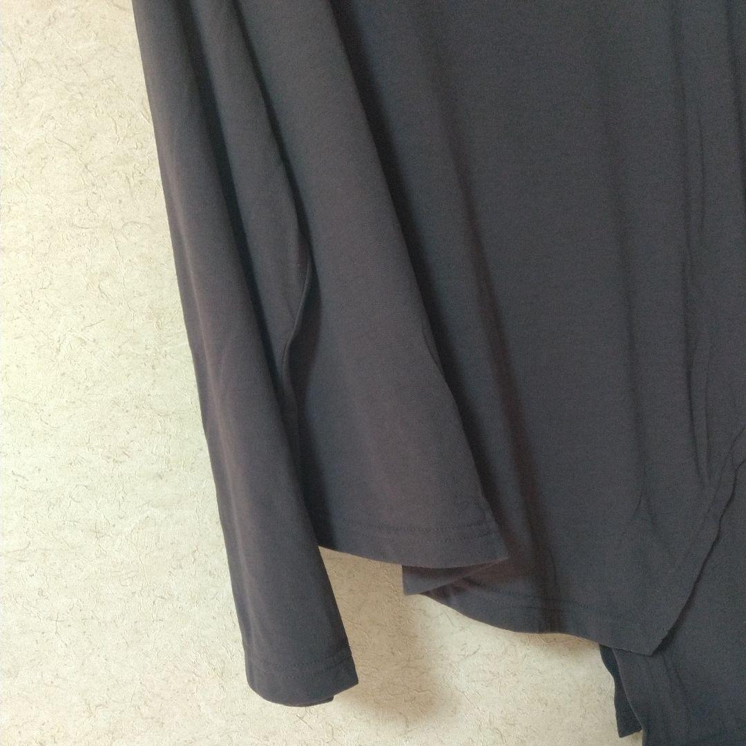 新品　慈雨 グレー 長袖 チュニック　L-LL　センソユニコ