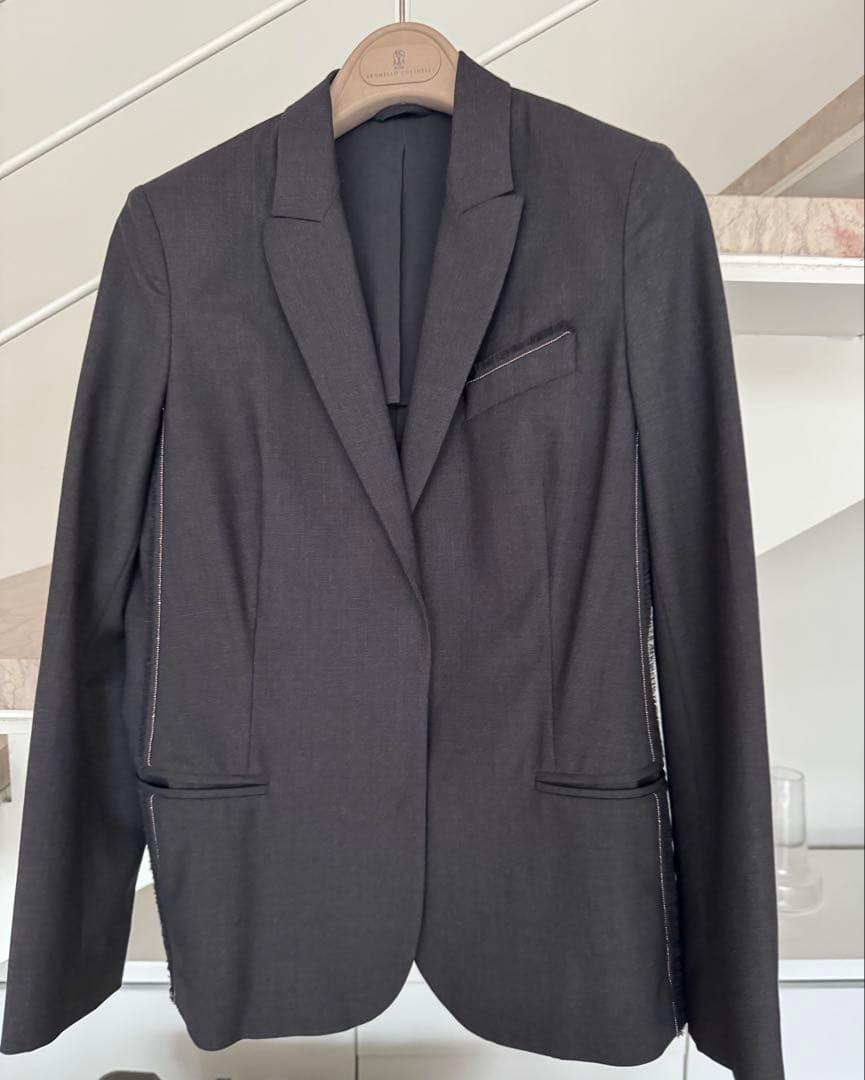 ブルネロクチネリ ダークグレー ジャケット