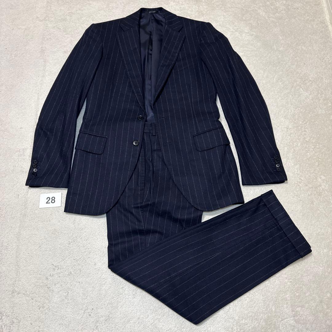 28 トゥモローランド　カノニコ　スーツ　ストライプ　44 厚手