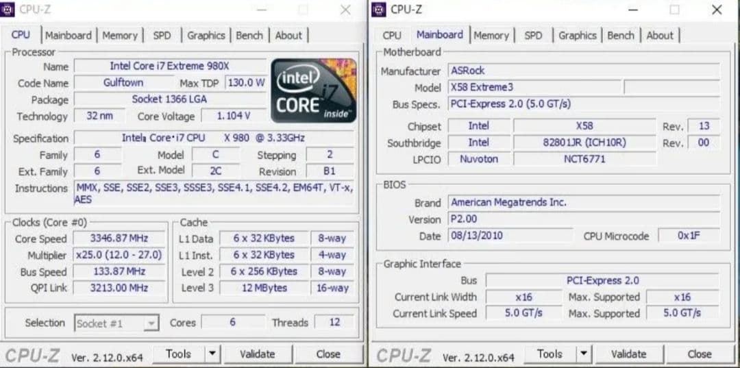 AsRock X58 Extreme3+i7 980x+CPUクーラー+24GB