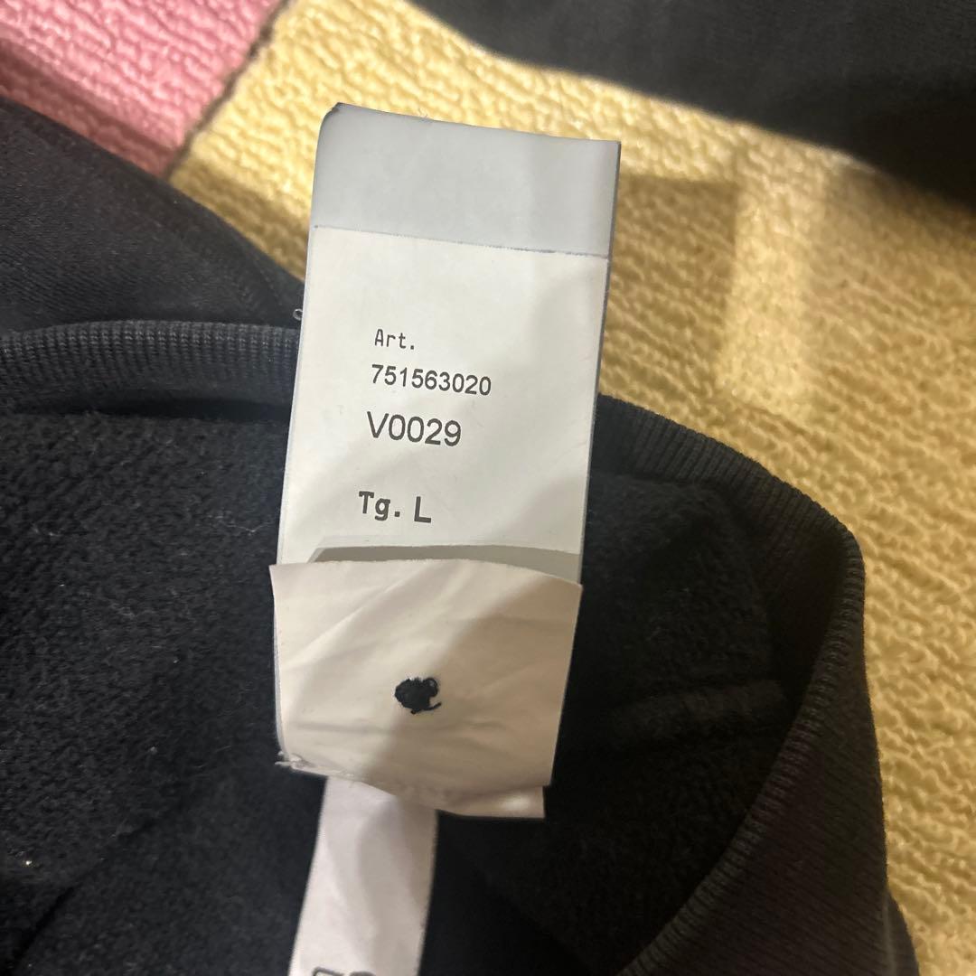 STONE  ブラック クルーネック スウェット