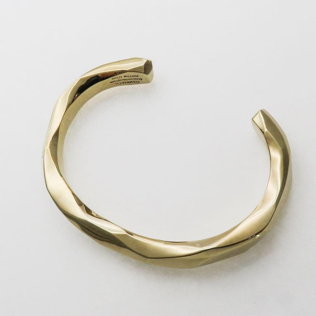 レ*ー様 GARNI ガルニ バングル シルバー　ゴールド仕上げ 約49g