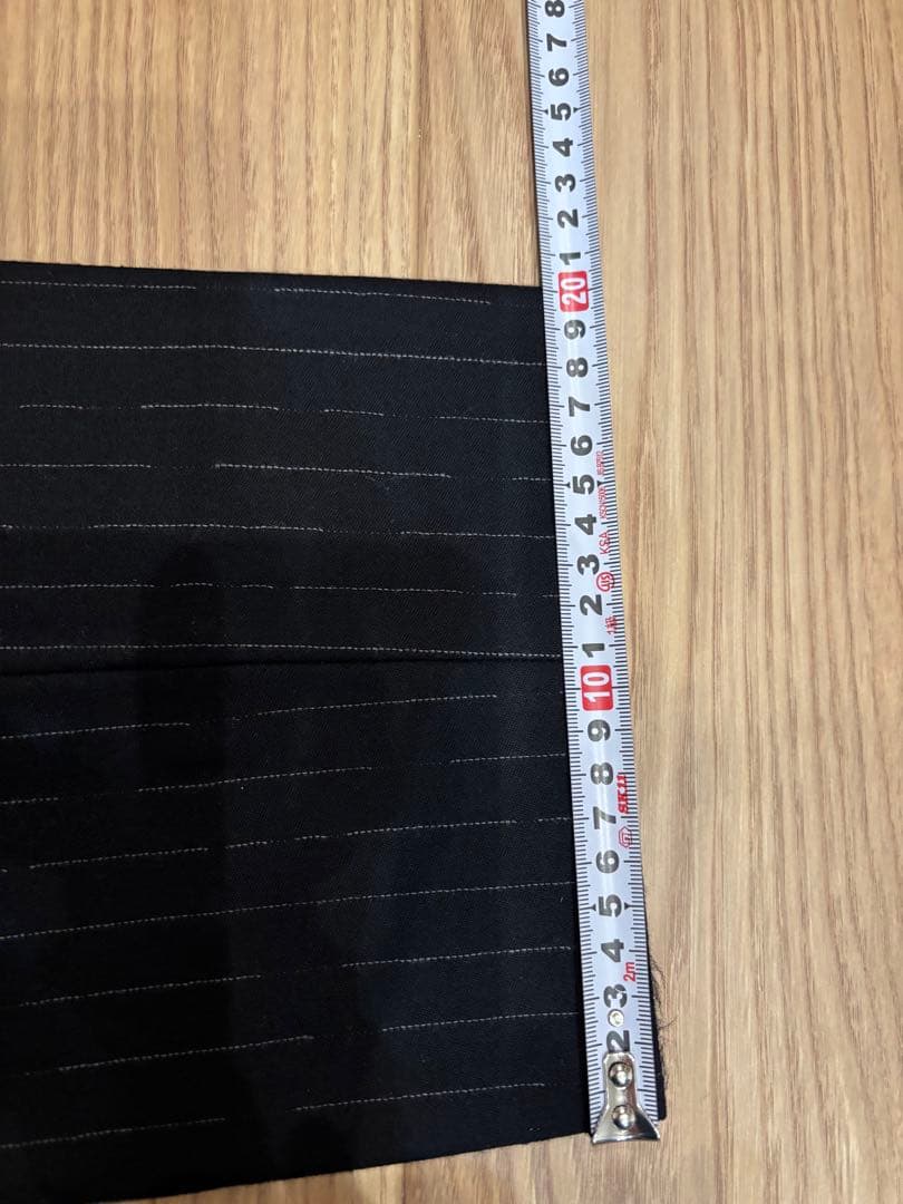 HERMES ネイビー ストライプ スラックス