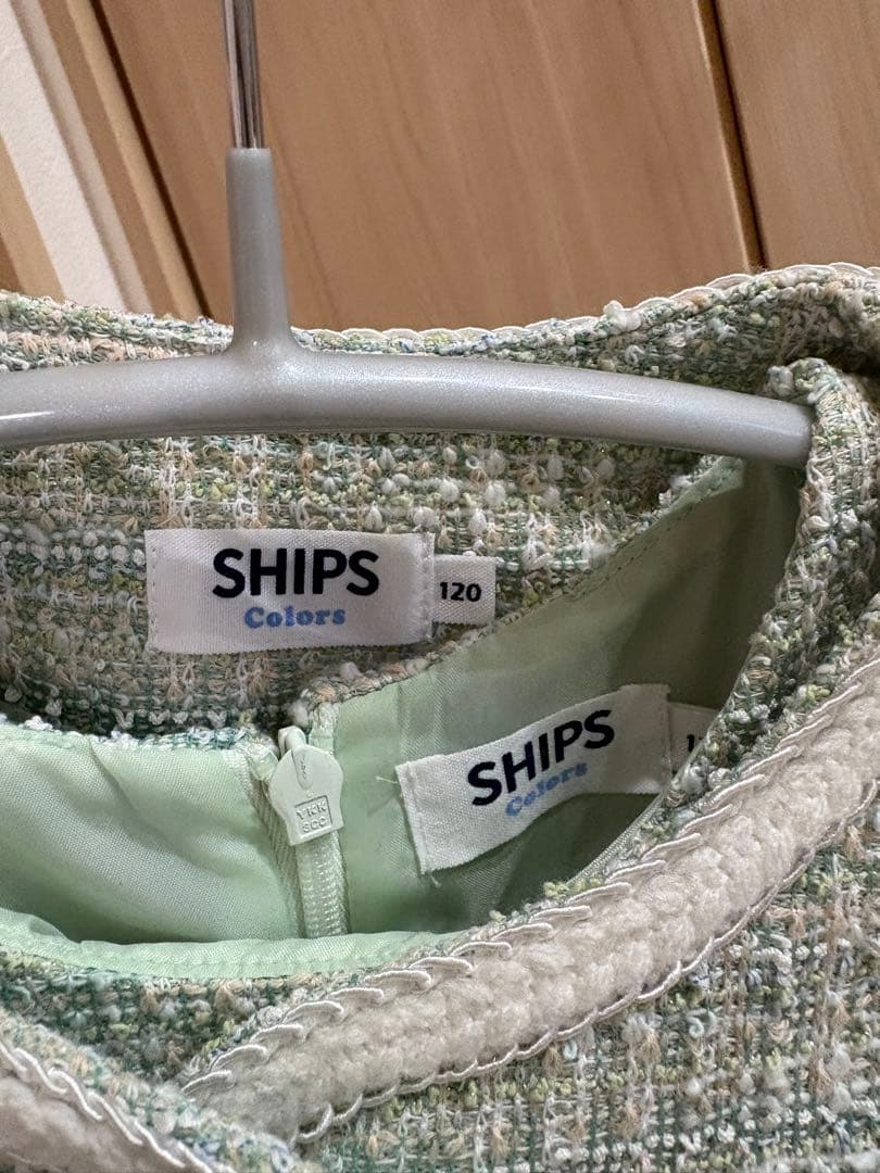 ミントグリーン ドレスとジャケットセット