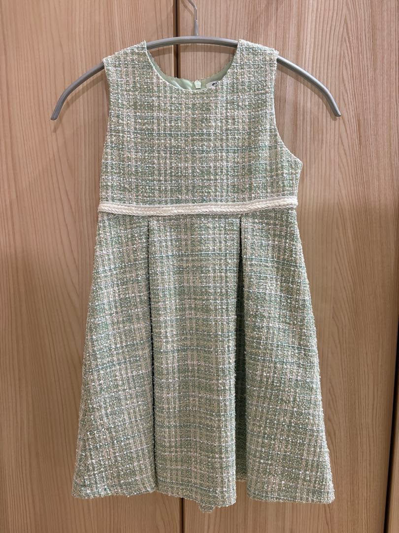 ミントグリーン ドレスとジャケットセット