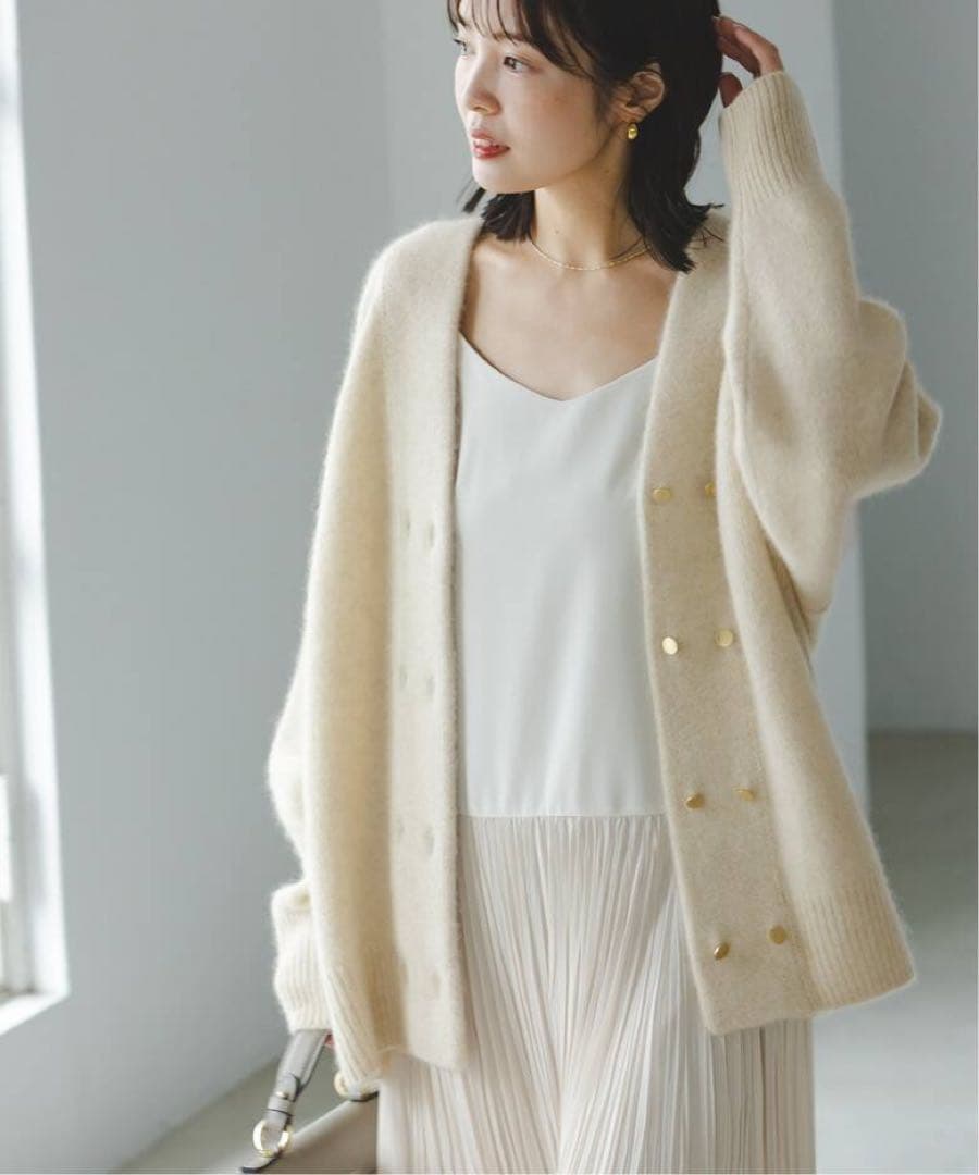 NOBLE YAK/ヤク ダブルボタンニットカーディガン