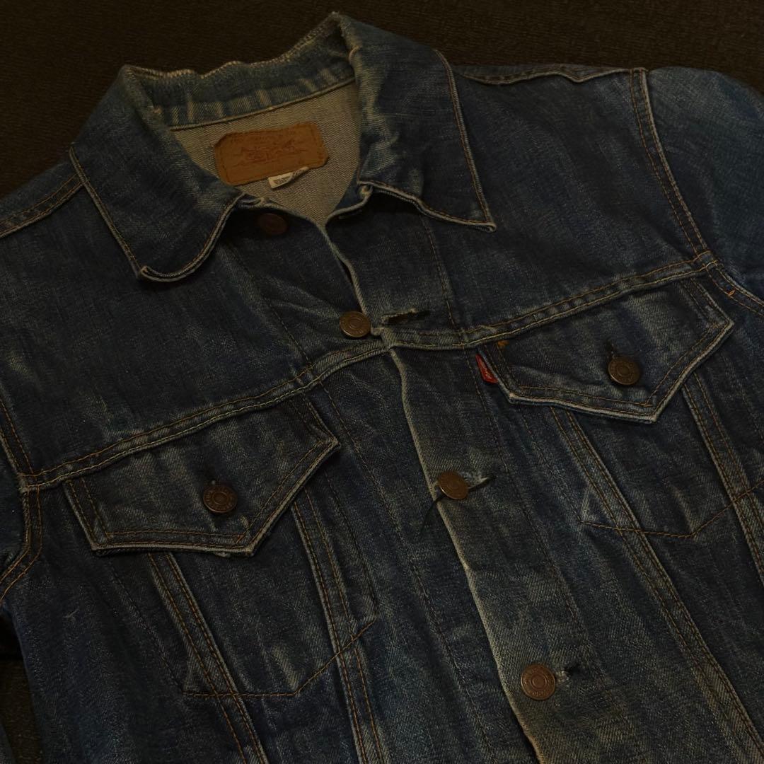 60s LEVI’S 70505 BIGE 色残り約7割 不均等V