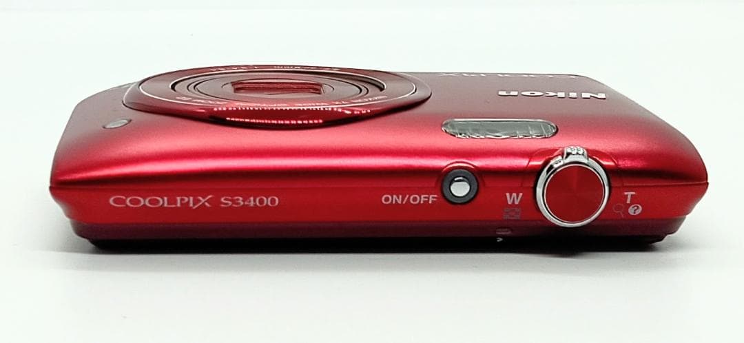 Nikon COOLPIX S3400 赤 7倍光学ズーム 充電器付き 美品