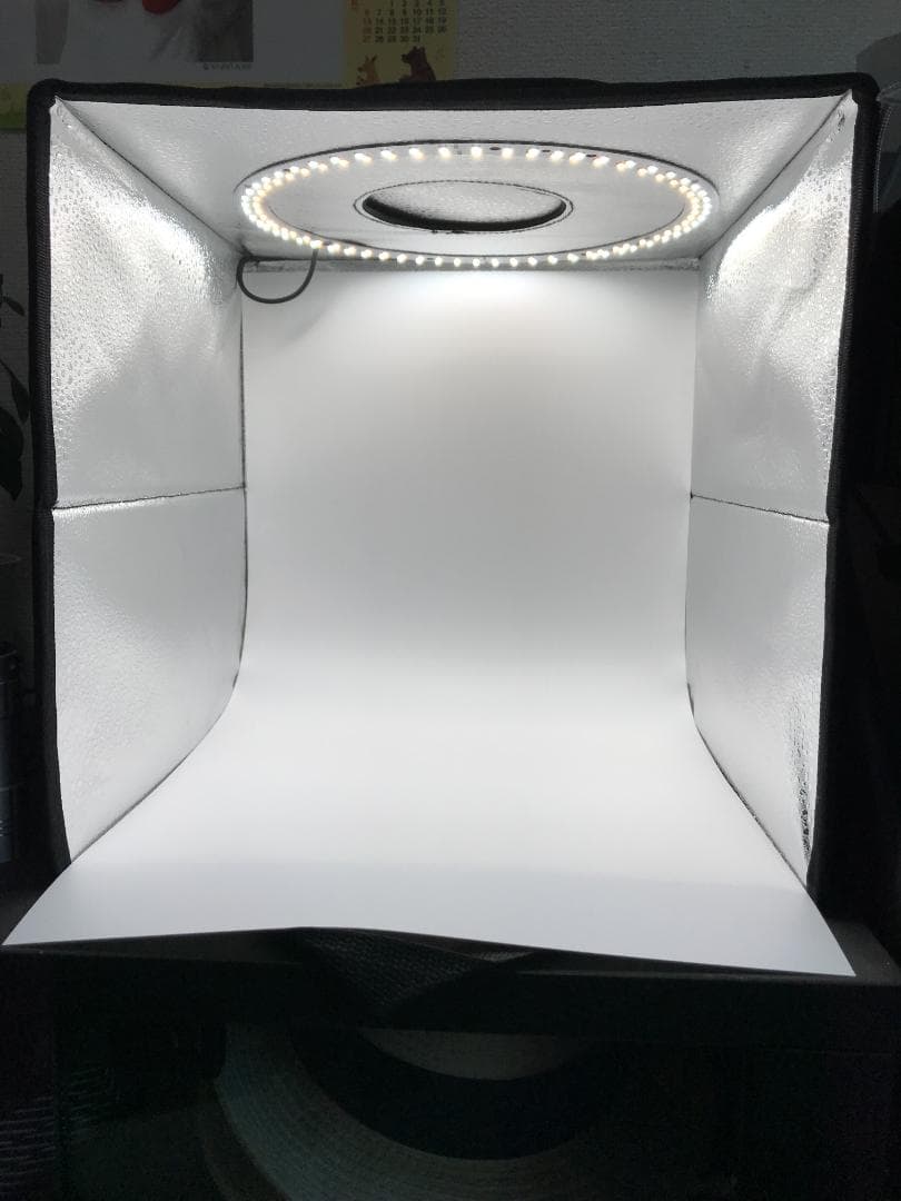 撮影ボックス30cm 高輝度LED写真照明キット 6種類の背景布付き