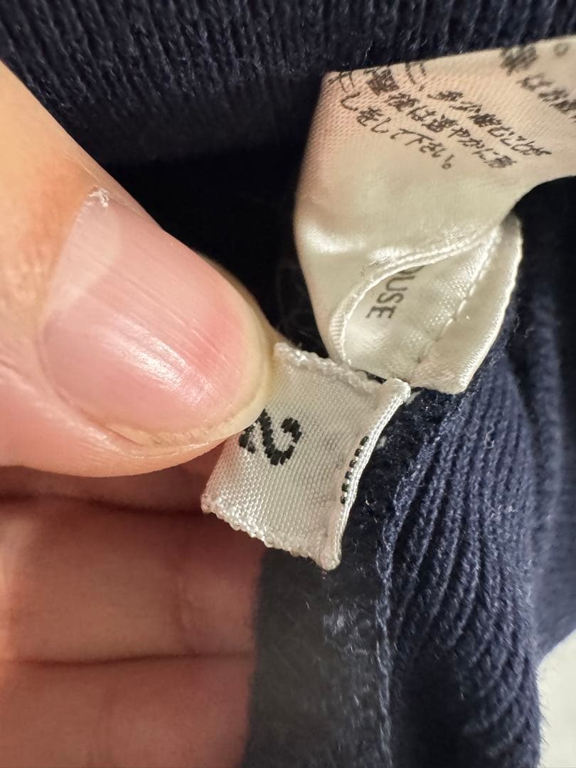 old folk house スウェット ネイビー サイズ2