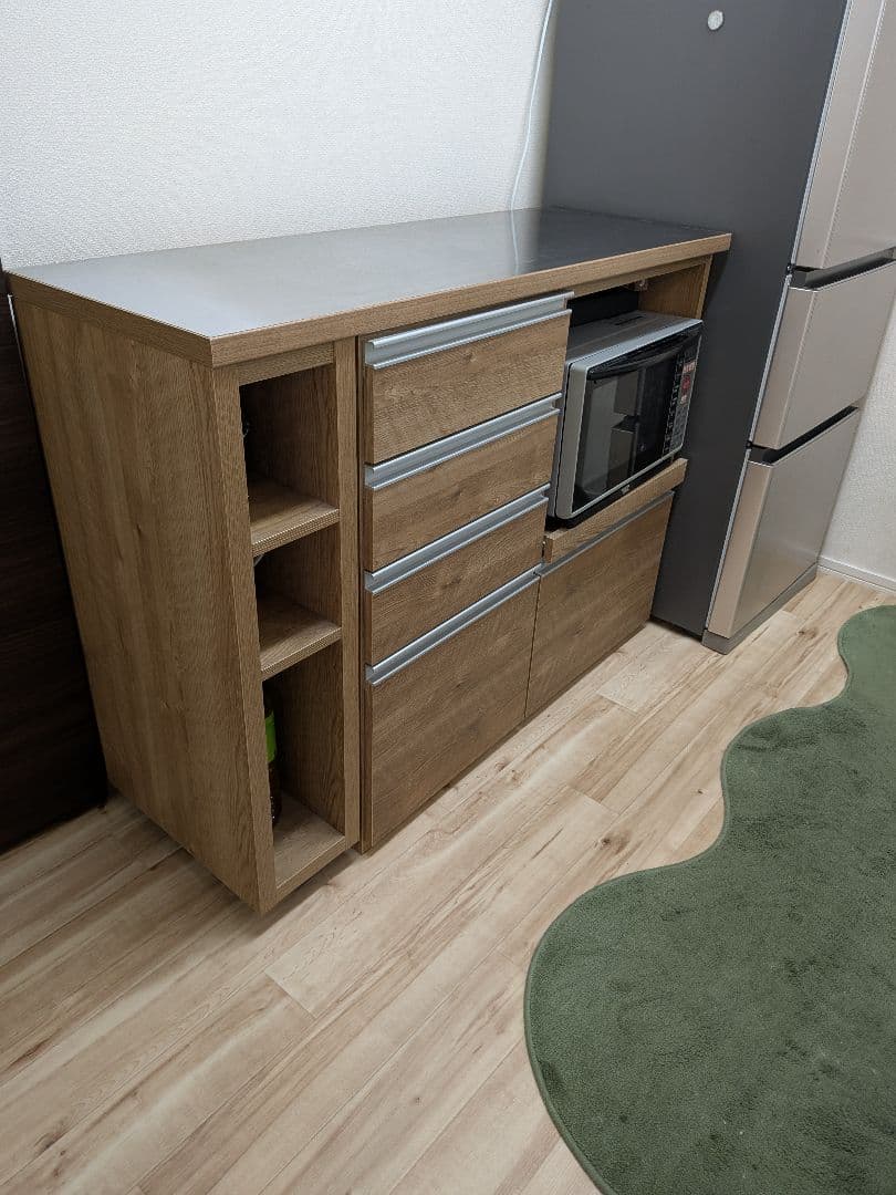 （dinos）キッチン収納 簡単に幅調節可能! スライド伸長式カウンター