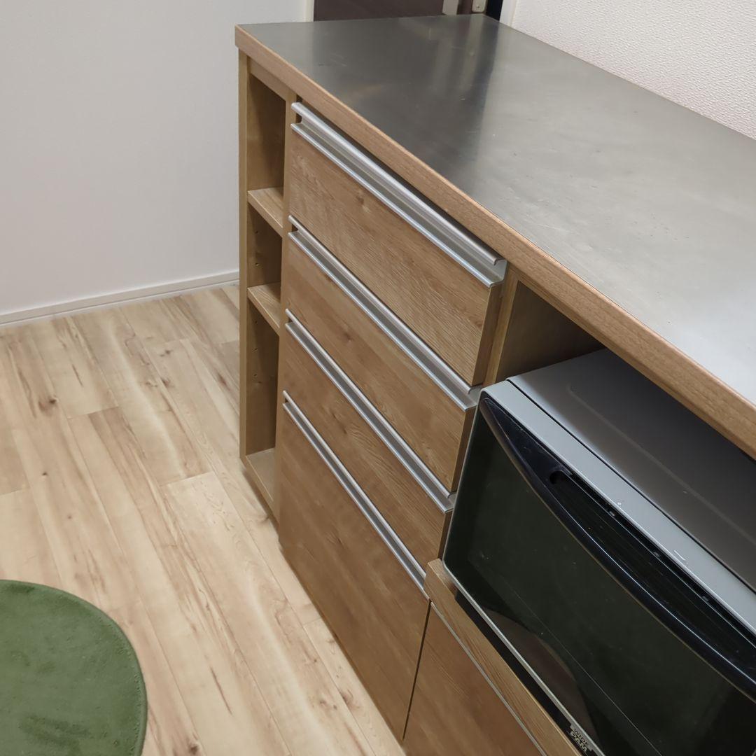 （dinos）キッチン収納 簡単に幅調節可能! スライド伸長式カウンター