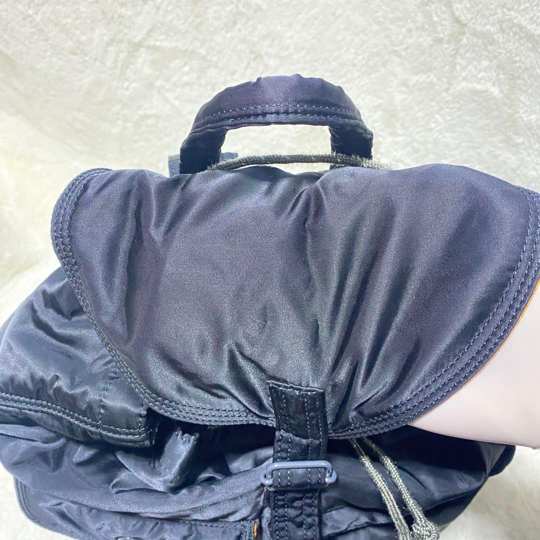 極美品 ポーター タンカー バックパック リュック A4 通勤 大容量 巾着 黒