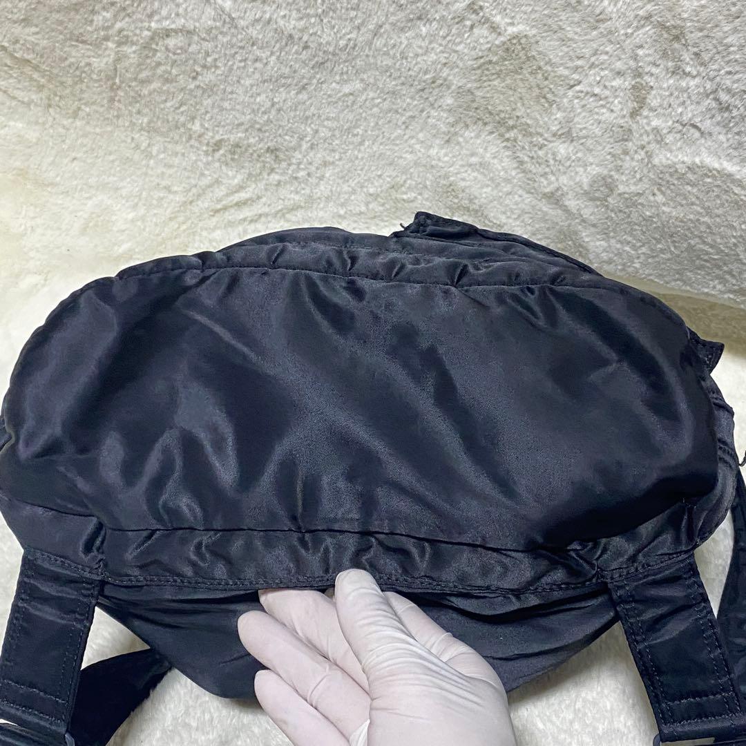 極美品 ポーター タンカー バックパック リュック A4 通勤 大容量 巾着 黒