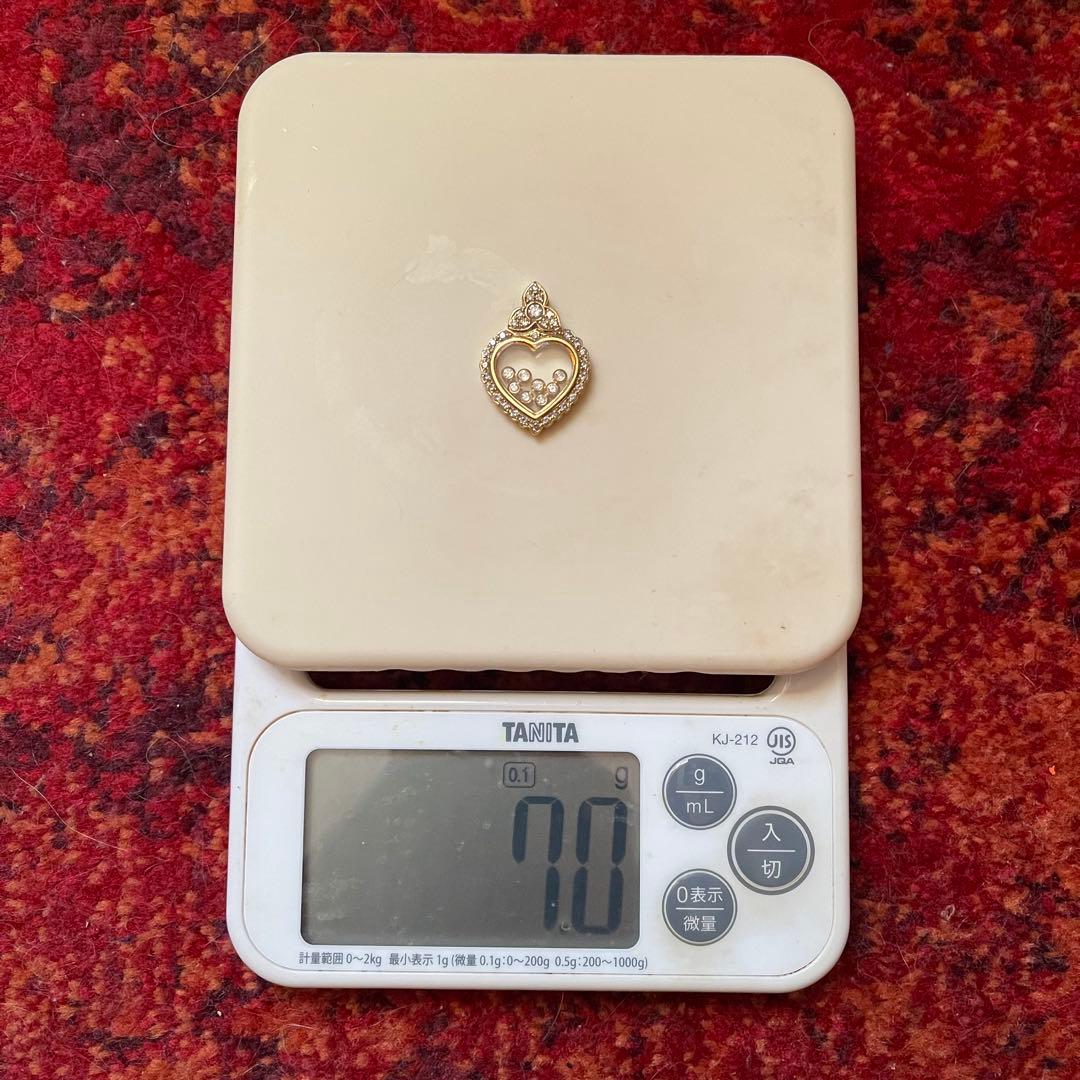 【AB SHOP】ショパール ハッピーダイヤ ムービング風 ハートK18