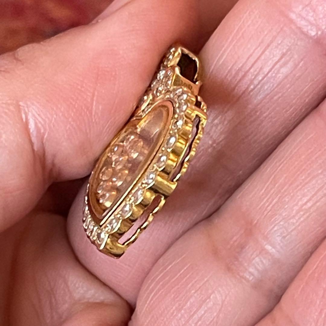 【AB SHOP】ショパール ハッピーダイヤ ムービング風 ハートK18