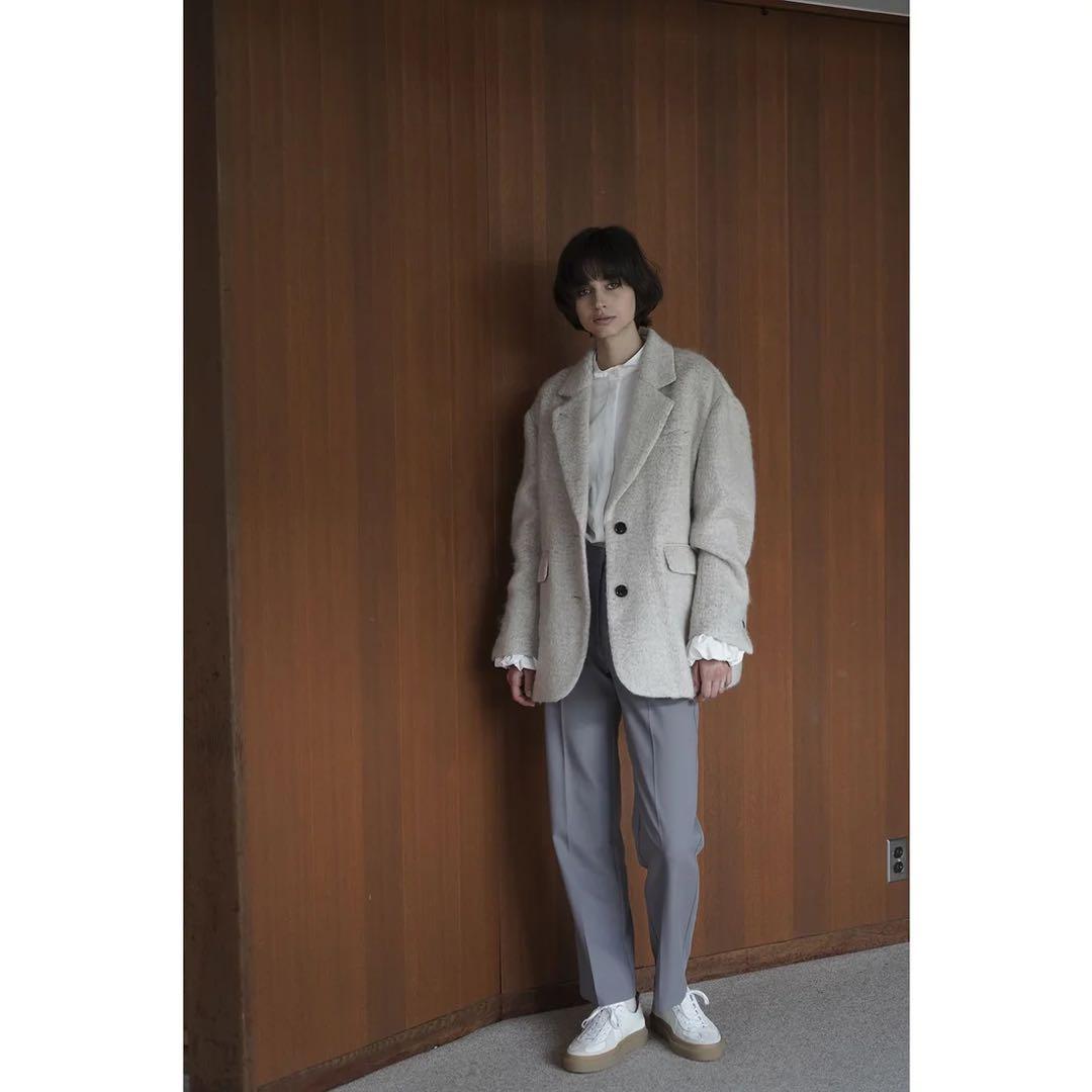 clane クラネ ミックスシャギーオーバーテーラードジャケット
