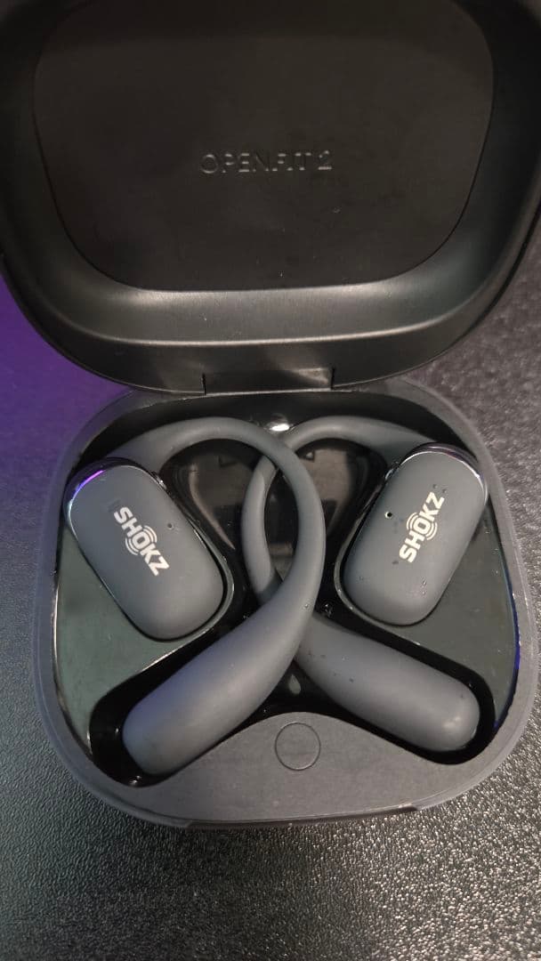 SHOKZ OpenFit 2※右はジャンク扱い ブラック ケース付き　箱無し