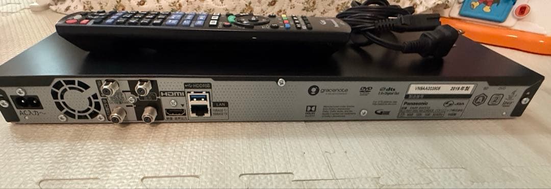 Panasonic DMR-BW550 Blu-rayレコーダー　２０１９年製
